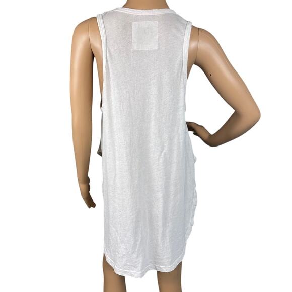 Frank & Eileen tee lab Womens Muscle Tee Hi Low Hem Vintage White Size XS NWOT - Picture 3 of 9